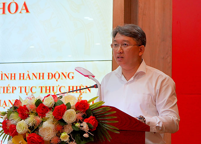 Ông Nguyễn Hải Ninh phát biểu kết luận hội nghị.