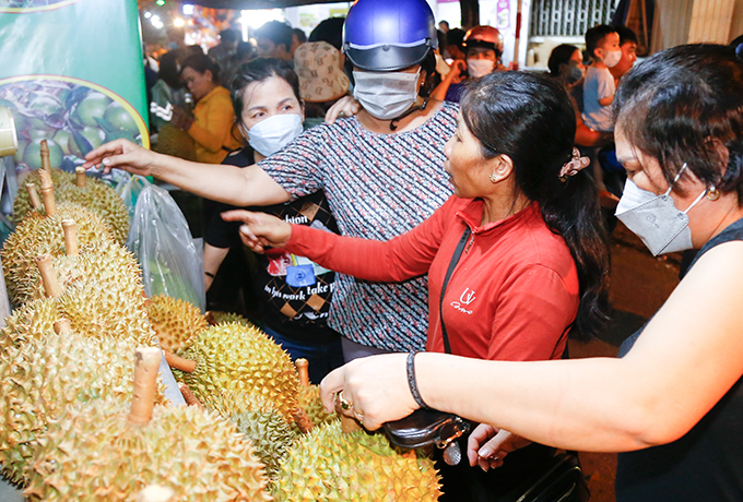 Durian is the most favourite fruit at the fair