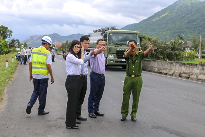 Khu vực xảy ra tai nạn giao thông làm 3 người tử vong hồi tháng 7 trên tuyến Quốc lộ 1, địa bàn huyện Vạn Ninh.