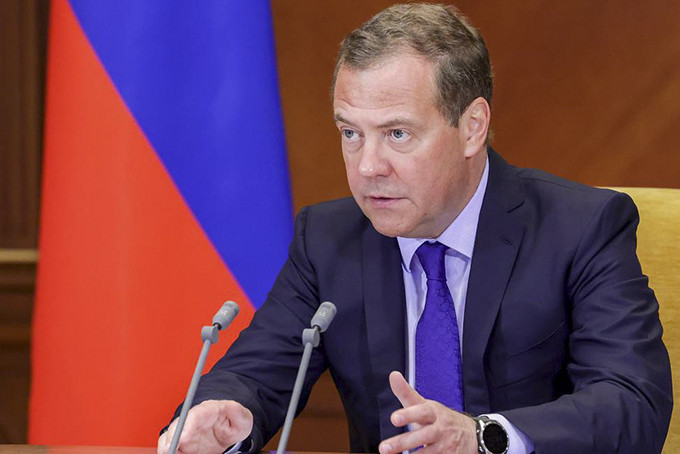 Phó Chủ tịch Hội đồng An ninh Nga Dmitry Medvedev. Ảnh: TASS