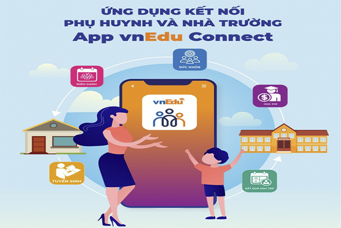 App vnEdu Connect: Dễ dàng theo sát việc học tập của con