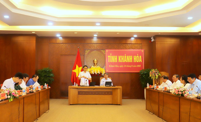 Phó Thủ tướng Vũ Đức Đam chỉ đạo tại buổi làm việc.