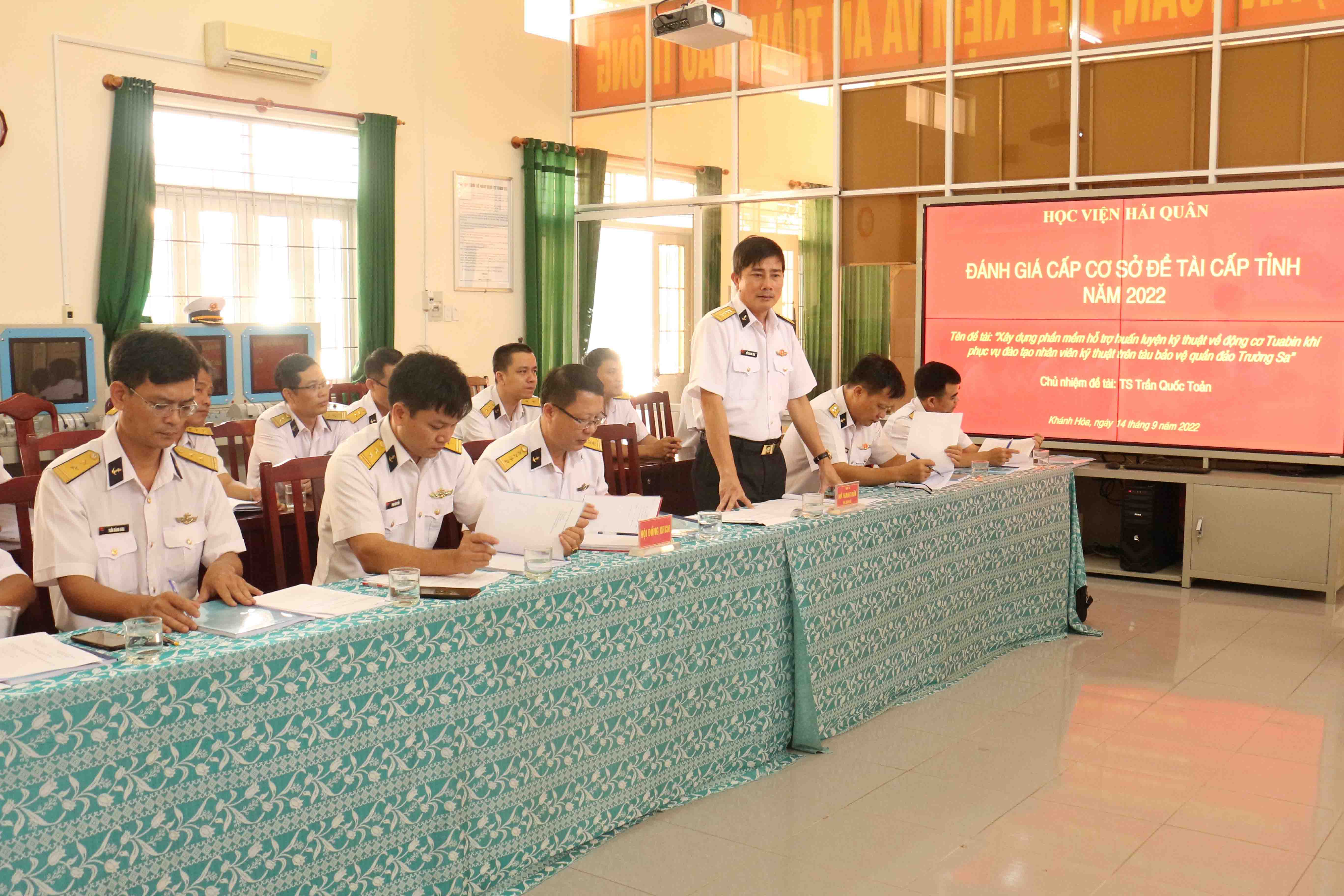 Học viện Hải quân đánh giá, nghiệm thu cấp cơ sở đề tài cấp tỉnh