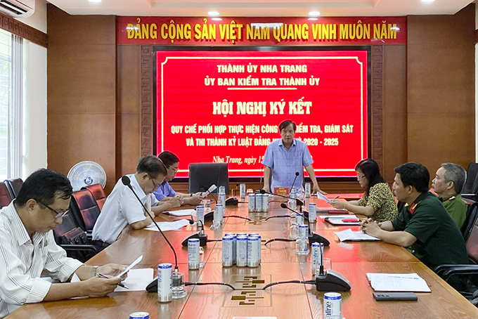 Ủy ban Kiểm tra Thành ủy Nha Trang: Ký kết quy chế phối hợp trong công tác kiểm tra, giám sát