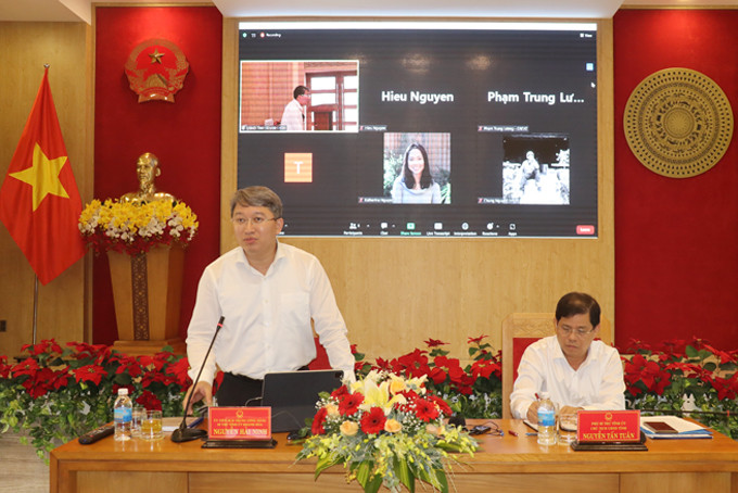 Ông Nguyễn Hải Ninh phát biểu tại hội thảo.