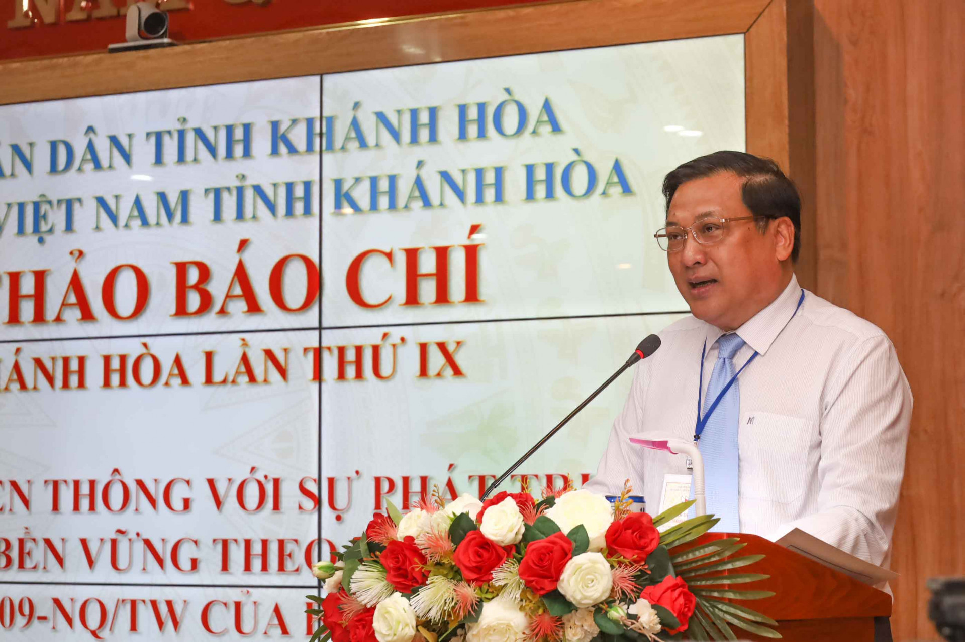 Ông Lê Hữu Thọ phát biểu tại hội thảo. 