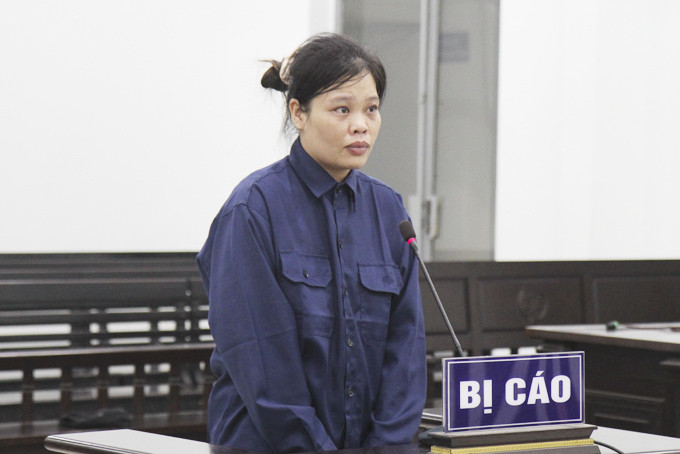 Bị cáo Đào Thị Trang tại tòa.