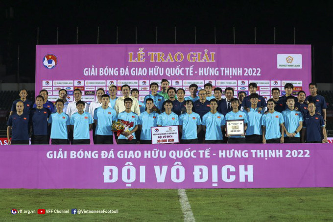 Vietnam win International Friendly Football Tournament – Hung Thinh 2022 (Source: VFF)
