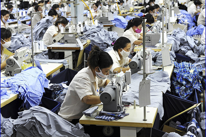 Workers at Khatoco Garment Factory 