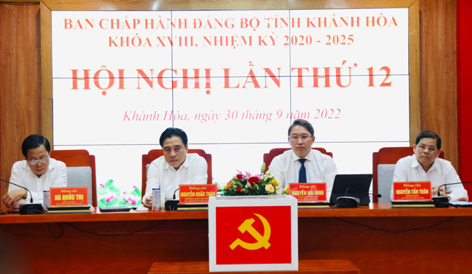 Hội nghị Tỉnh ủy Khánh Hòa lần thứ 12