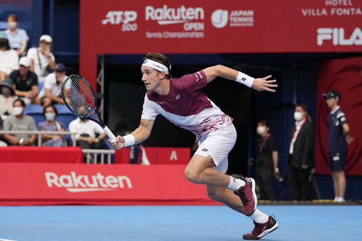 Casper Ruud, tay vợt số hai thế giới, bị loại sớm ở Japan Open.