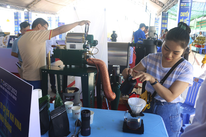 Máy chế biến cà phê của Công ty Cổ phần Cơ khí VINA Nha Trang.