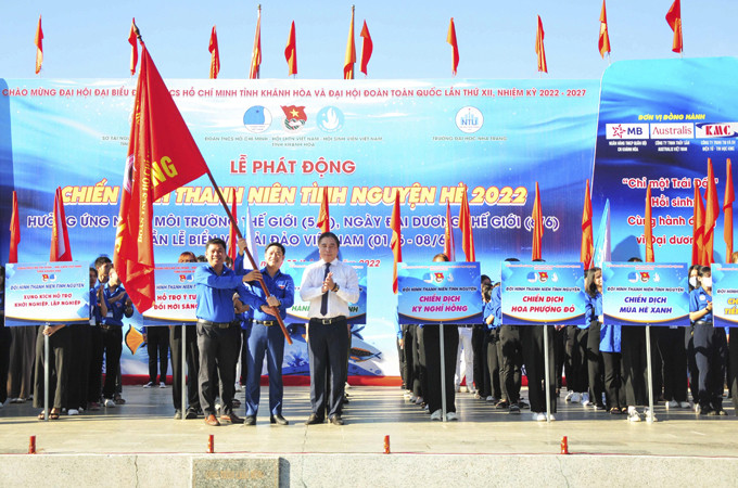 Tỉnh đoàn - Hội Liên hiệp Thanh niên Việt Nam tỉnh và Hội Sinh viên Việt Nam tỉnh phát động chiến dịch Thanh niên tình nguyện hè 2022.