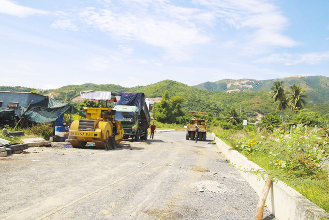 D30 road (in Nha Trang) under construction