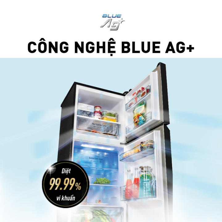 Công nghệ Blue Ag+ diệt khuẩn hiệu quả.