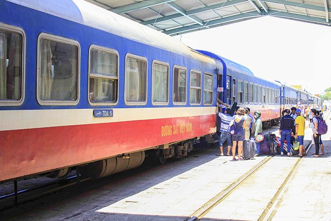 Passengers at Nha Trang Railway Station