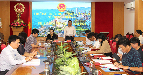 Phiên họp Thường trực HĐND tỉnh Khánh Hòa tháng 10-2022