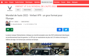 Truyền thông châu Âu: "Việt Nam đang có một thương hiệu ô tô rất mạnh và hấp dẫn"