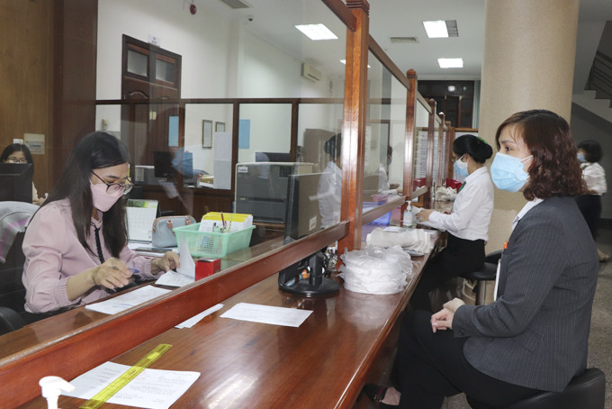 Bộ phận tiếp nhận hồ sơ Ngân hàng Nhà nước chi nhánh Khánh Hòa. 
