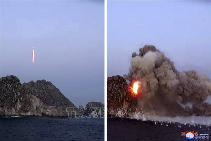 Hàn Quốc: Triều Tiên vừa phóng 2 tên lửa đạn đạo tầm ngắn