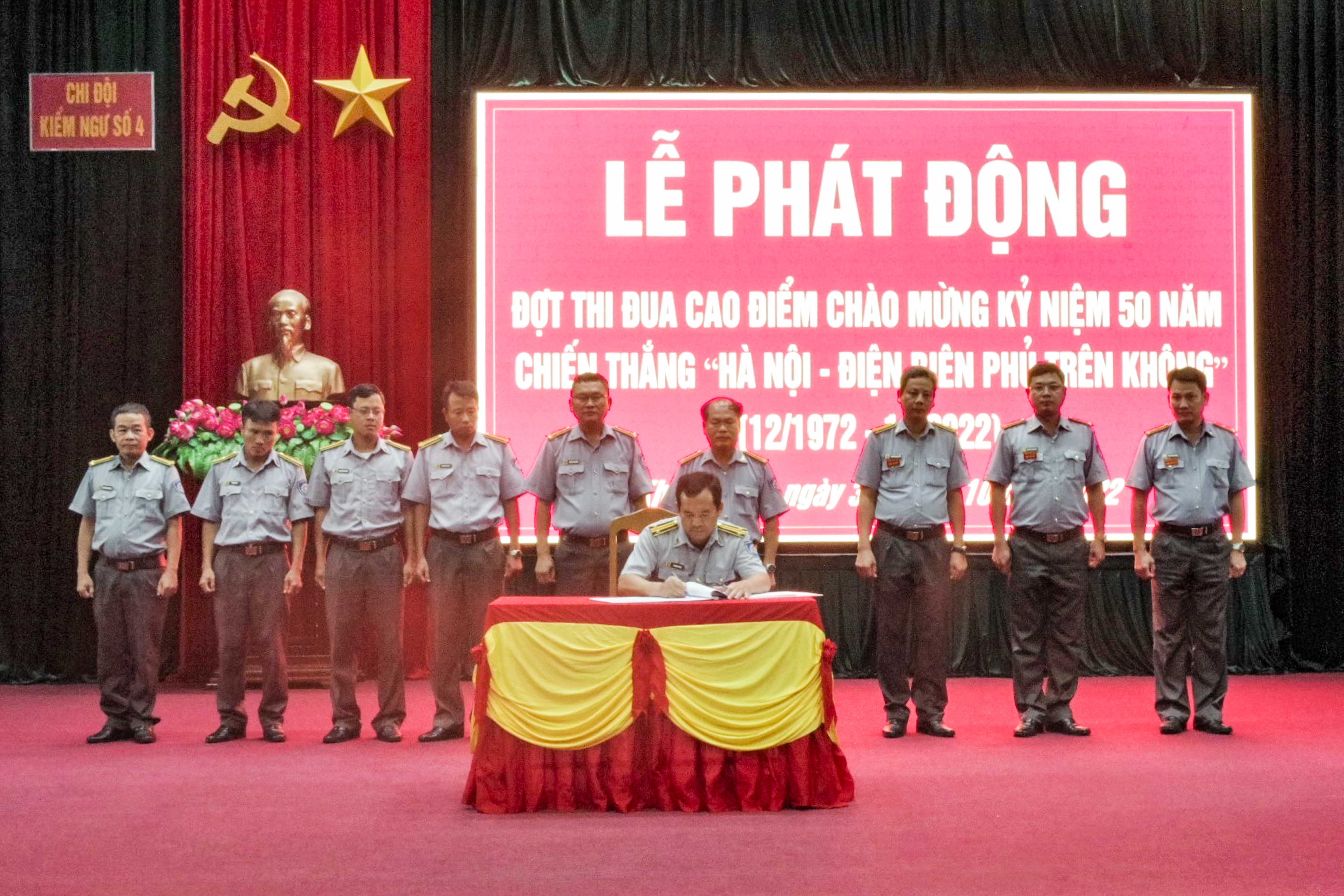 Chi đội Kiểm ngư số 4: Phát động thi đua chào mừng kỷ niệm 50 năm Chiến thắng "Hà Nội - Điện Biên Phủ trên không"