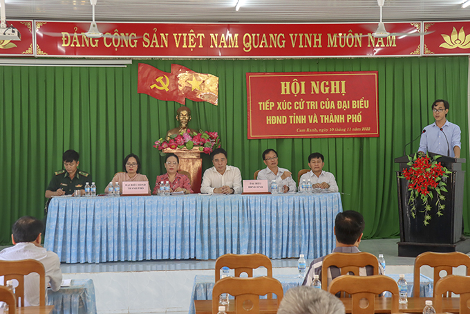 Đại biểu HĐND tỉnh Khánh Hòa tiếp xúc cử tri các địa phương