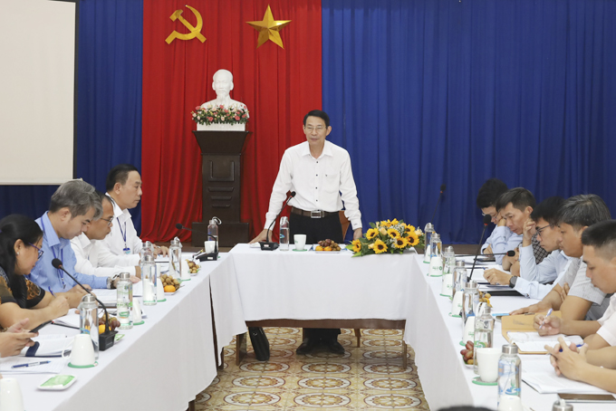 Lãnh đạo tỉnh làm việc với Sở Thông tin và Truyền thông