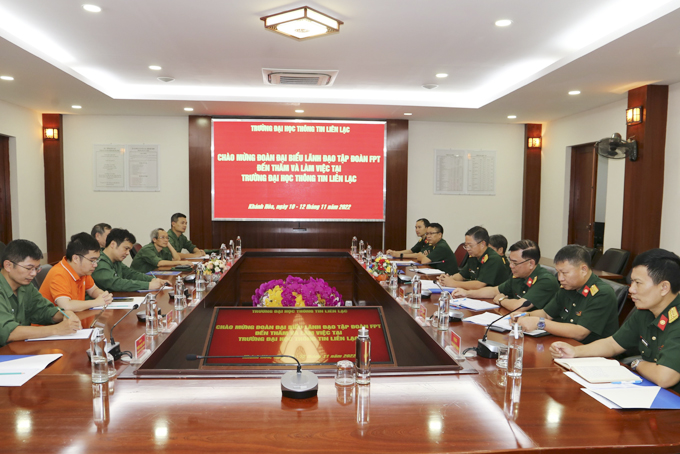 Trường Sĩ quan Thông tin: Hợp tác với Tập đoàn FPT trong một số lĩnh vực