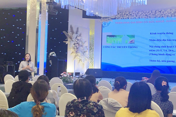 Tập huấn "Kiến thức, kỹ năng tuyên truyền phòng, chống tác hại thuốc lá"