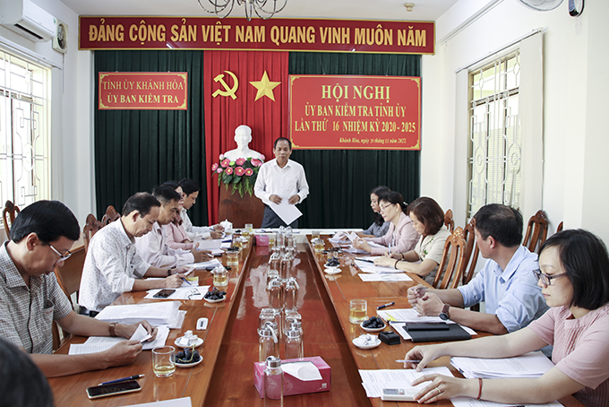 Hội nghị Ủy ban Kiểm tra Tỉnh ủy lần thứ 16