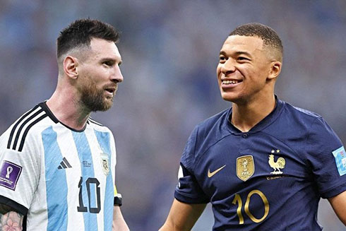 Lionel Messi và Kylian Mbappe, hiện tại và tương lai của bóng đá thế giới.