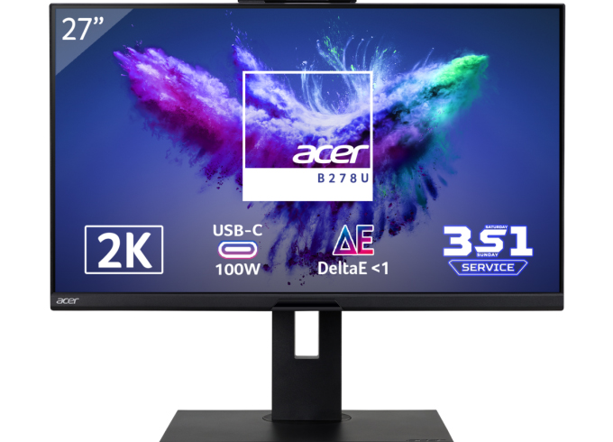 Acer ra mắt ba dòng màn hình đồ họa 2K