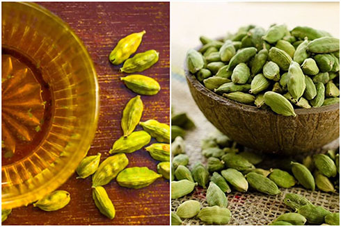 Nước bạch đậu khấu hỗ trợ làm giảm đầy hơi và khó tiêu. Đồ họa: Thanh Ngọc