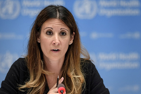 Tiến sĩ Maria Van Kerkhove phát biểu tại cuộc họp báo của WHO tại Geneva, Thuỵ Sĩ. Ảnh: Reuters