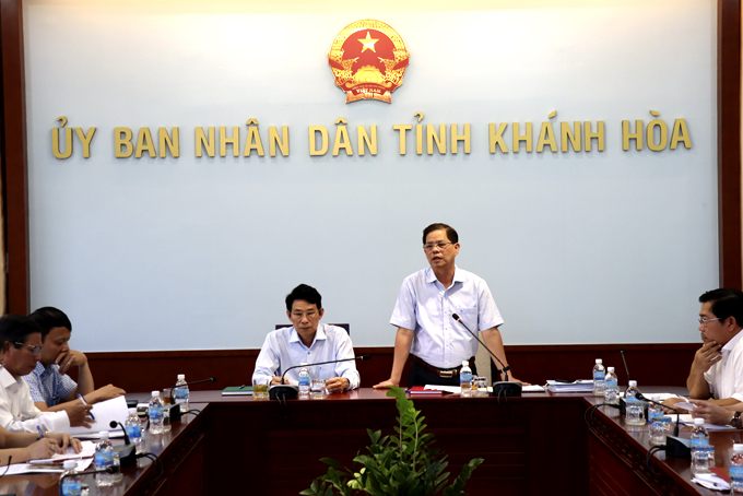 Ông Nguyễn Tấn Tuân kết luận cuộc họp.