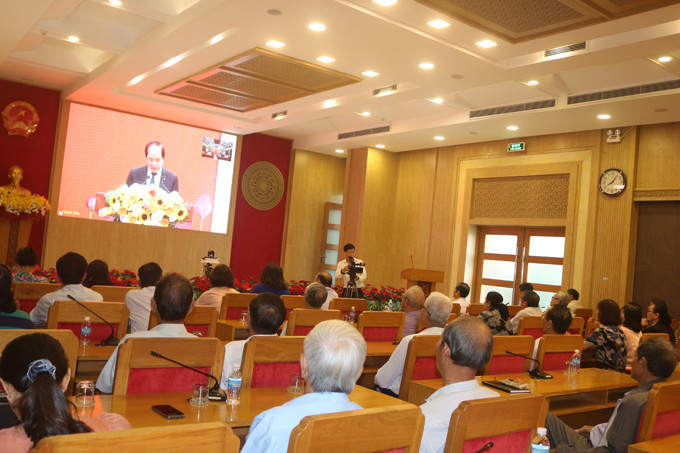 Quang cảnh hội nghị trực tuyến tại Khánh Hòa.
