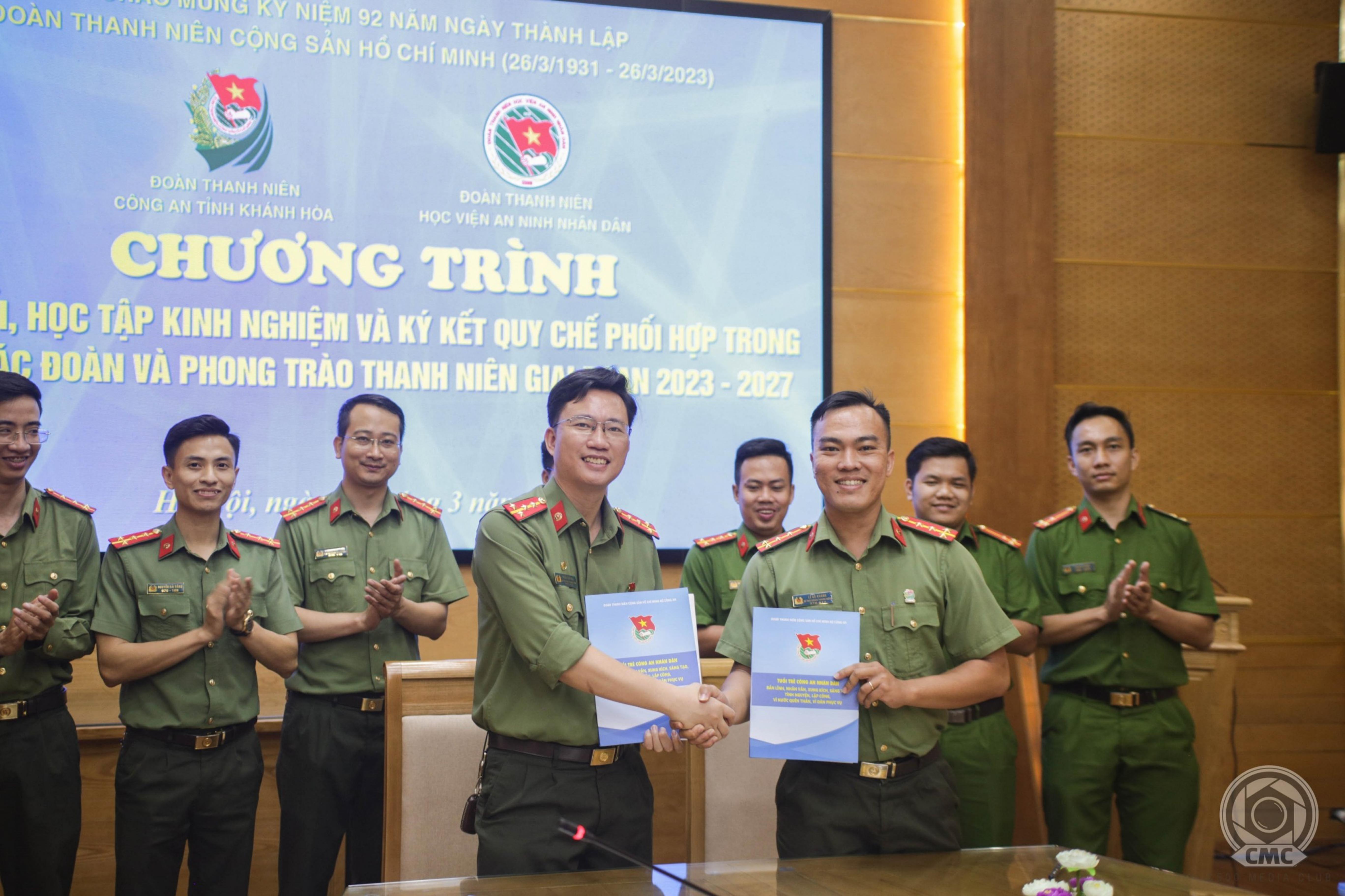 Đoàn Thanh niên Công an tỉnh: Ký kết phối hợp với Đoàn Thanh niên Học viện An ninh nhân dân