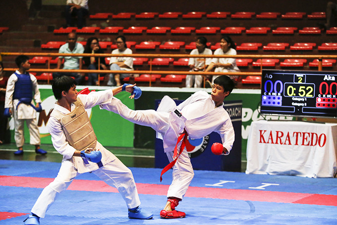 Karate tournament for age groups