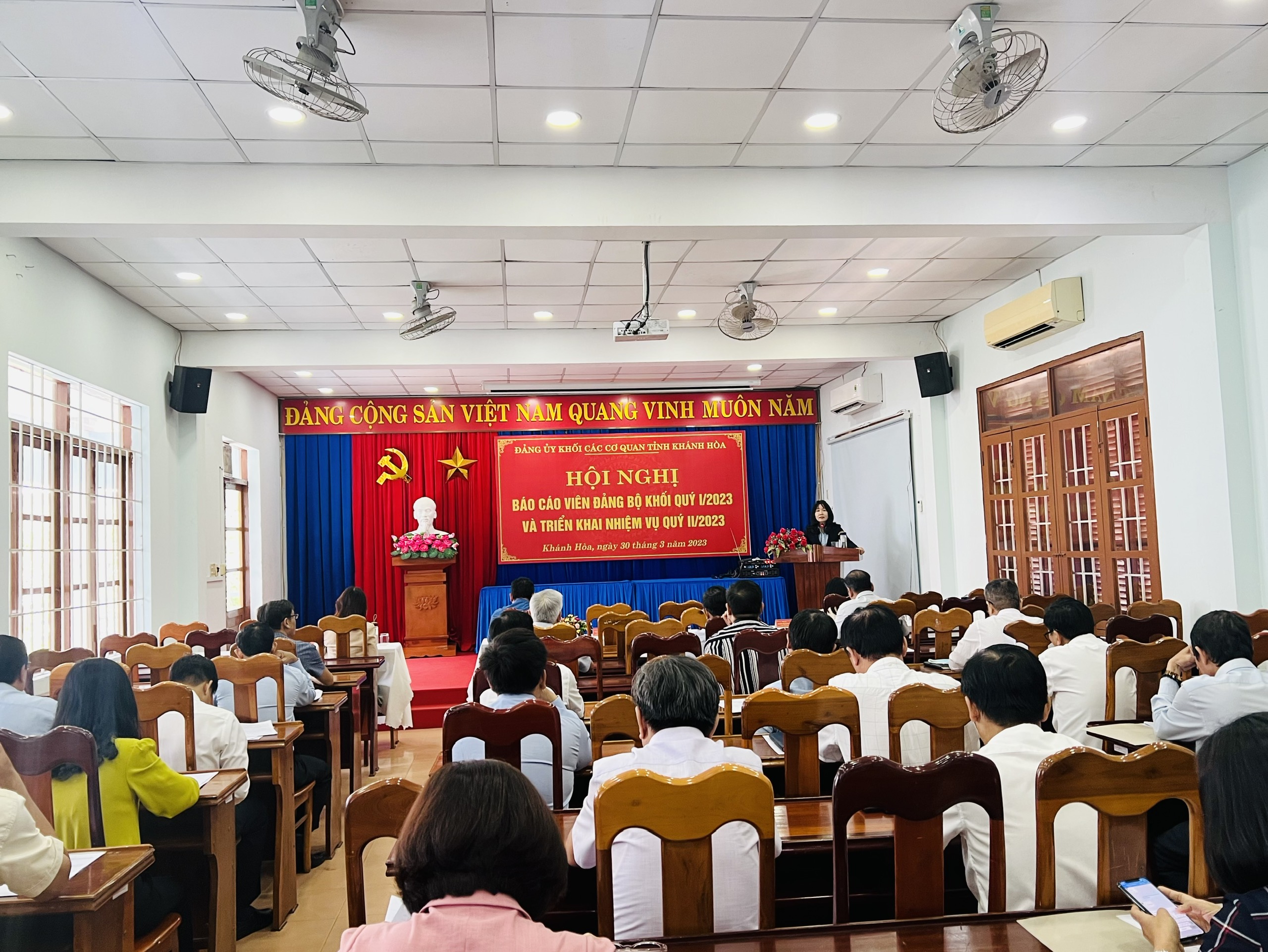 Tổ chức Hội nghị báo cáo viên quý I và triển khai nhiệm vụ quý II năm 2023