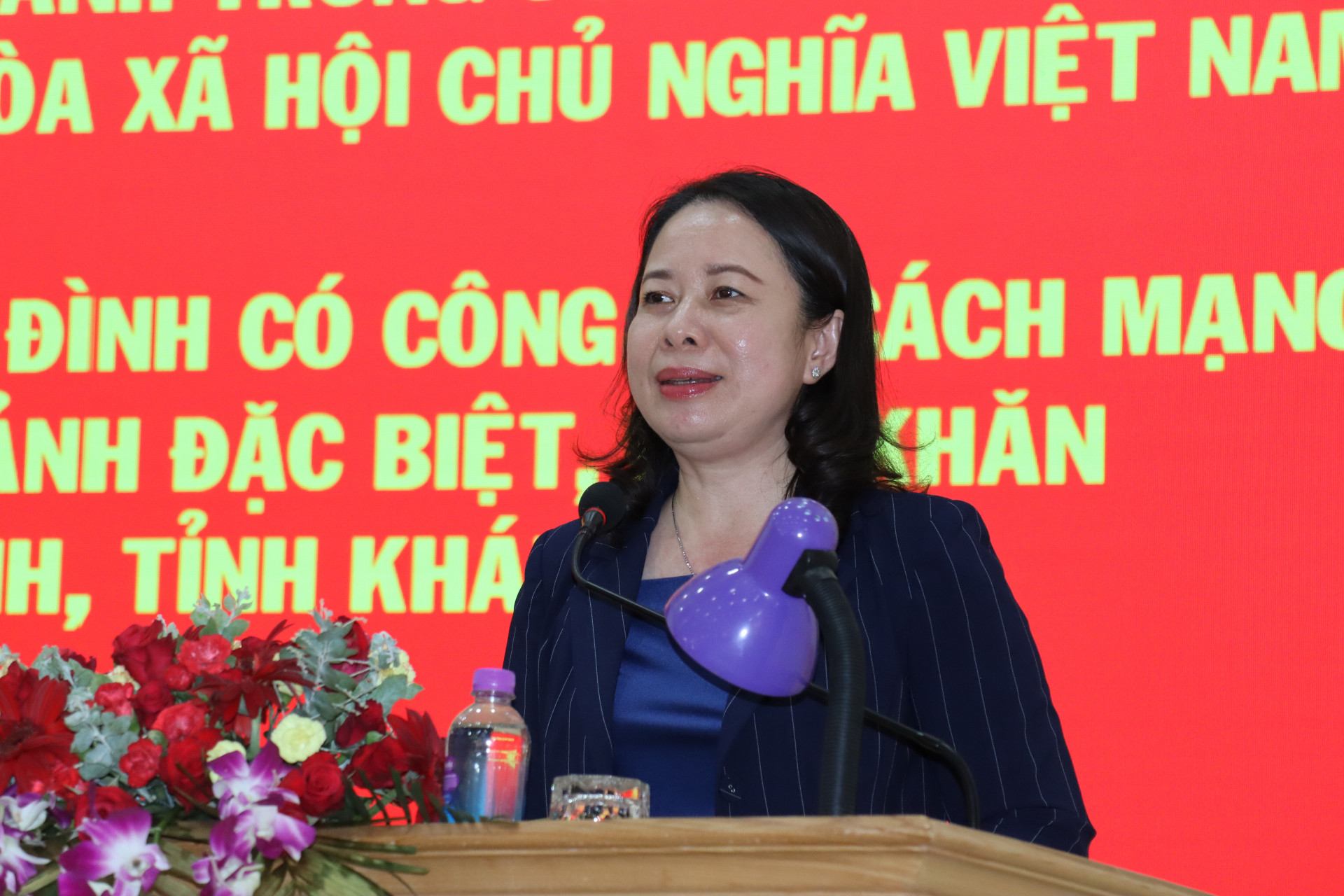Phó Chủ tịch nước Võ Thị Ánh Xuân phát biểu tại buổi lễ 