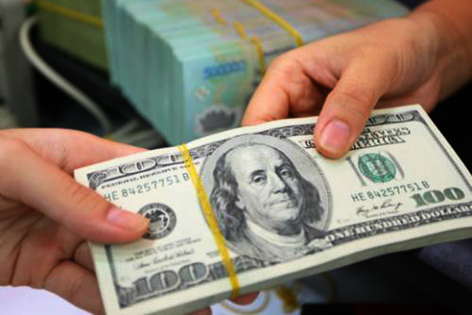 Tỷ giá trung tâm tăng 2 đồng