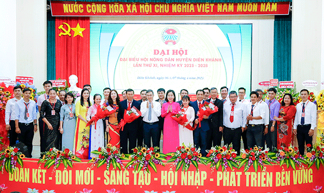 Ban chấp hành HND huyện diên khánh nhiệm kỳ 2023-2028 ra mắt.